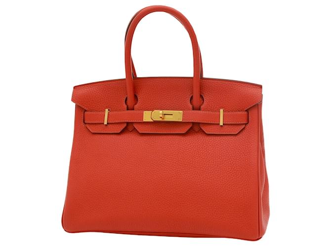 Hermès HERMES BIRKIN 30 Cuir Rouge  ref.1199980