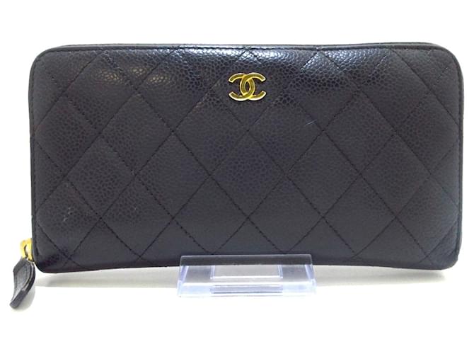 Classique Chanel Matrasse Cuir Noir  ref.1200041