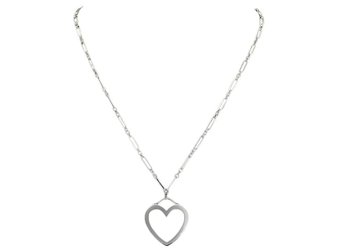 Tiffany & Co corazón sentimental Plata Oro blanco  ref.1200048