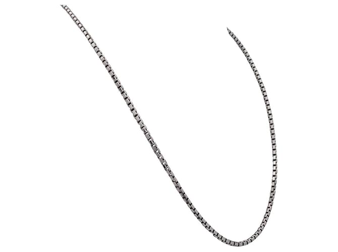 Cartier white gold gray rhodium plated necklace.  ref.1200061
