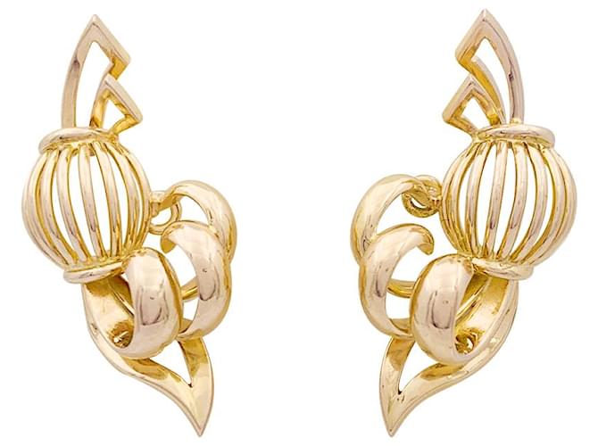 inconnue Vintage rose gold earrings. Pink gold  ref.1200067