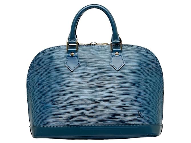 Alma Louis Vuitton Blau Leder  ref.1200252