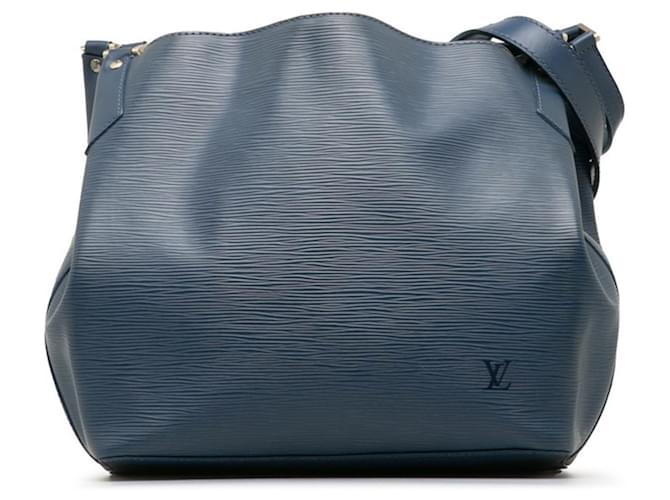 Louis Vuitton Azul marino Cuero  ref.1200298
