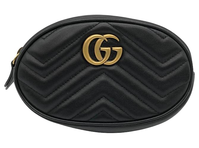 Gucci GG Marmont Black Leather  ref.1200318