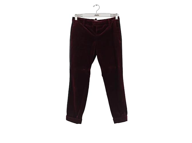 Autre Marque Carrot cotton pants Dark red  ref.1200352