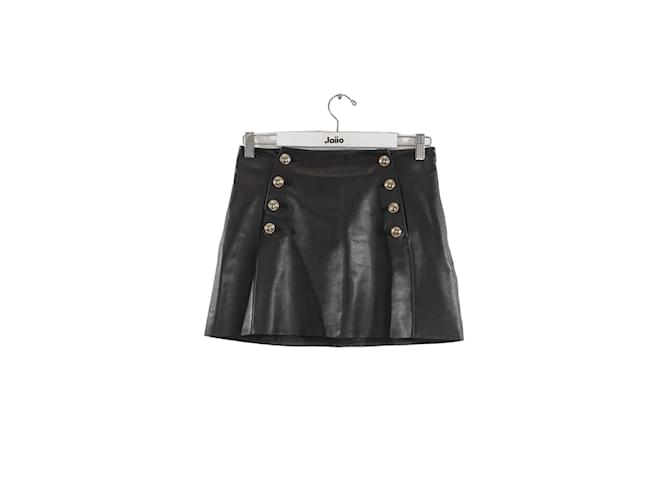 Autre Marque Leather Mini Skirt Black  ref.1200358