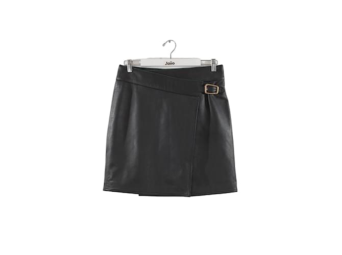 Autre Marque Leather Mini Skirt Black  ref.1200359