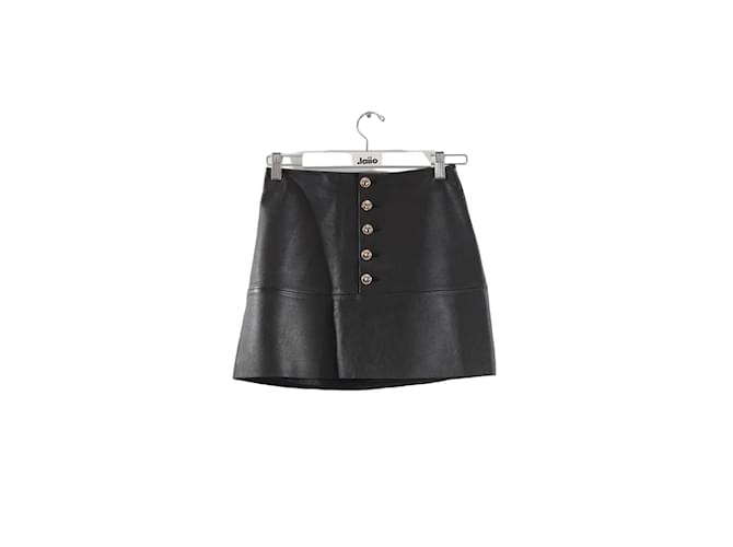 Autre Marque Leather Mini Skirt Black  ref.1200369
