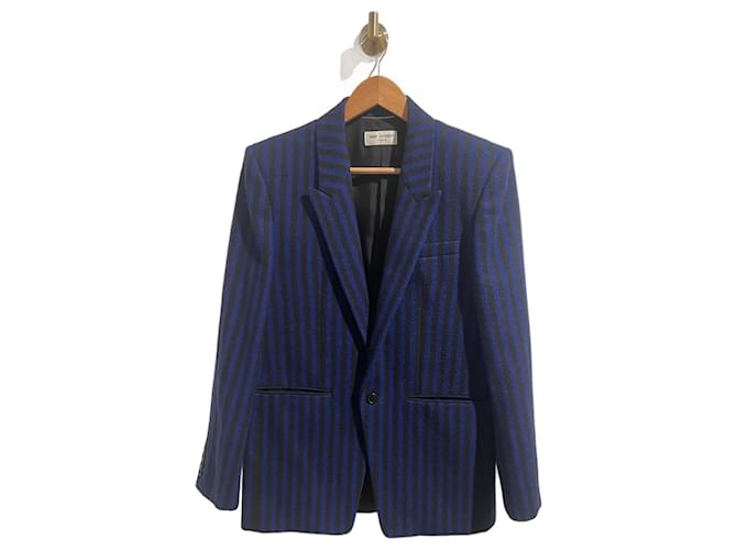 SAINT LAURENT Jacken T.Internationale S-Wolle Blau  ref.1200389
