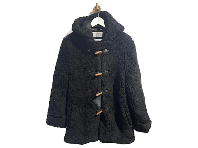 Duffle SAINT LAURENT  Coats T.International M Wool Black  ref.1200396