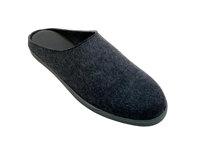 Autre Marque The Row Charcoal Wool Mules Grey Cloth  ref.1200428