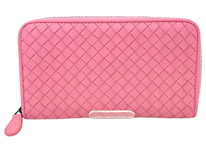 Bottega Veneta Intrecciato Pink Leather  ref.1200488