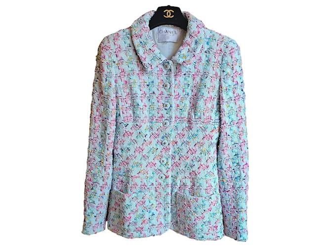 Jaqueta da coleção Chanel Multicor Tweed  ref.1200497
