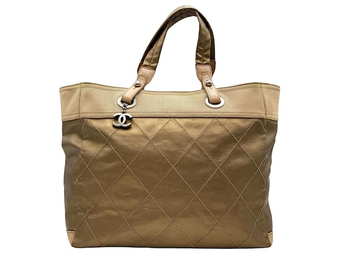 Timeless Chanel Cabas Golden Cloth  ref.1200527