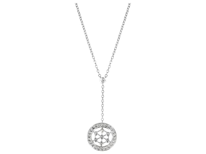 TIFFANY & CO. Pendente Lariat Voile Diamond in platino 0.1 ctw Argento Metallico Metallo  ref.1200561