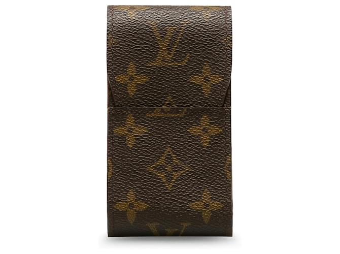 Louis Vuitton Brown Monogram Cigarette Case Cloth  ref.1200660