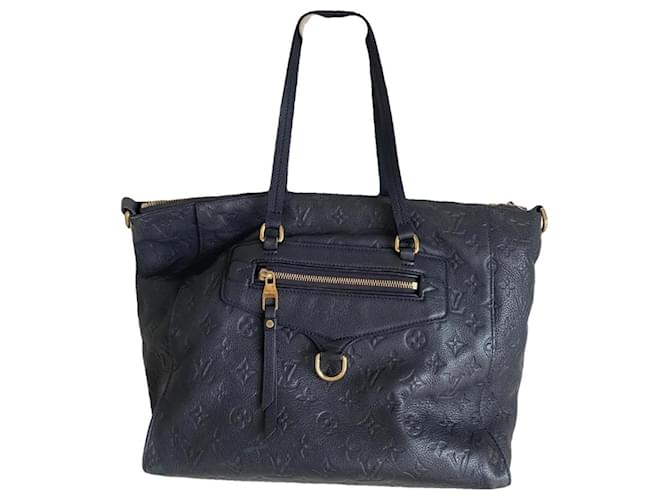 Sac lumineuse Louis Vuitton Cuir Bleu Marine  ref.1200708