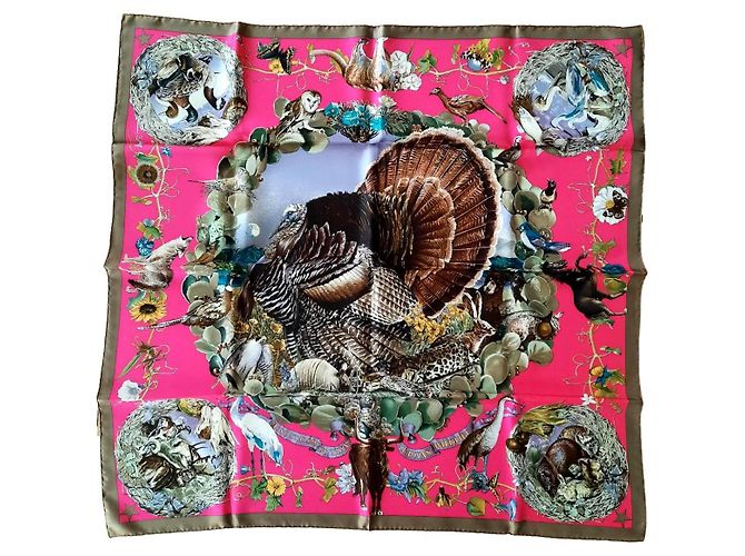 Hermès "Fauna e Flora do Texas" Multicor