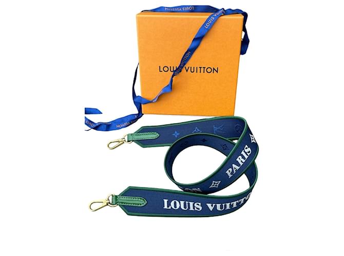 Louis Vuitton Bourses, portefeuilles, cas Toile Bleu Vert  ref.1200748