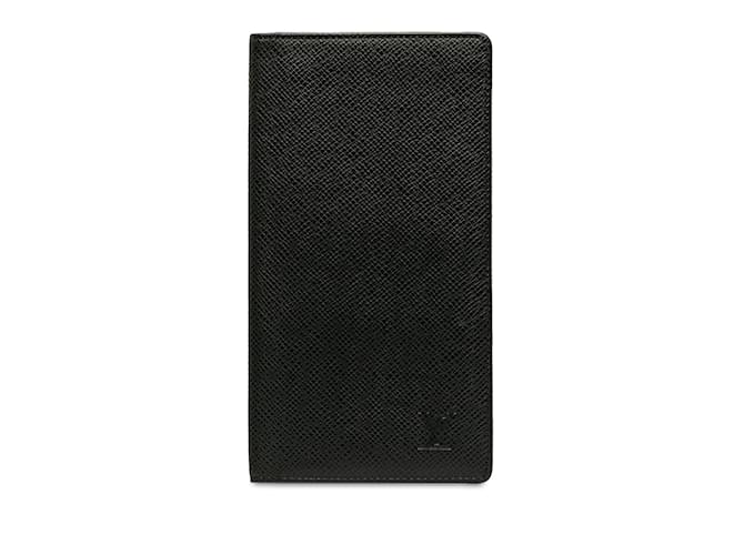 Portefeuille Louis Vuitton Taiga Brazza noir Cuir  ref.1200812