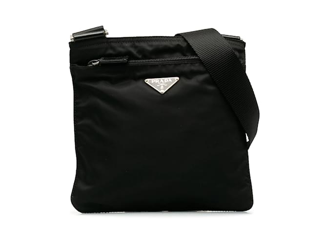 Black Prada Tessuto Crossbody Bag Cloth  ref.1200824