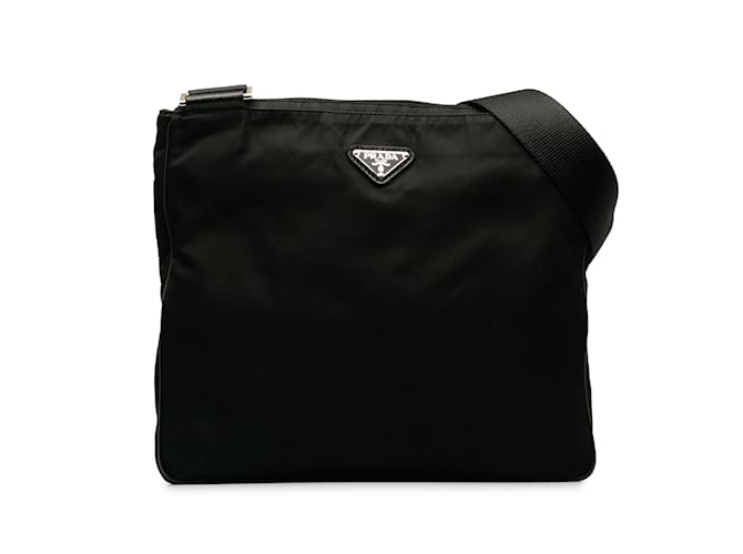 Black Prada Tessuto Crossbody Bag Cloth  ref.1200826