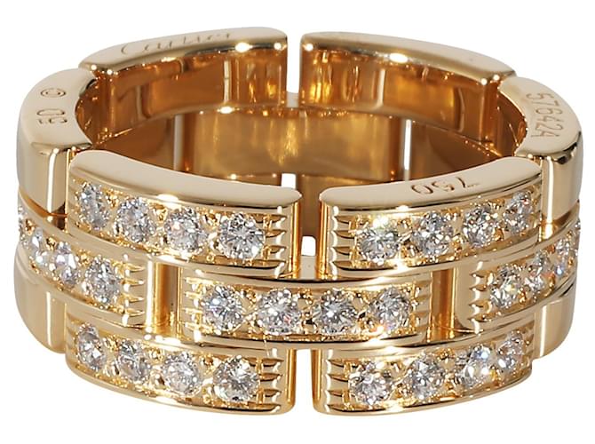 Cartier Maillon Panthere Band in 18k yellow gold 0.53 ctw Silvery Metallic Metal  ref.1200857