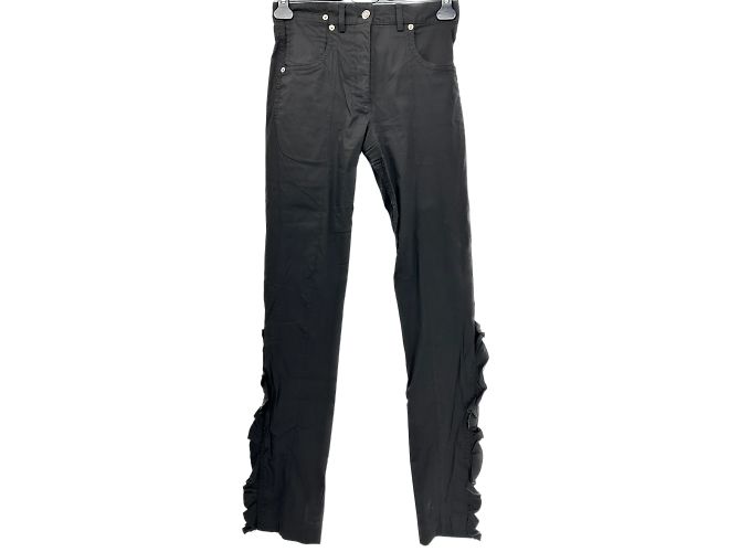 Louis Vuitton Hose T.FR 36 Baumwolle Schwarz