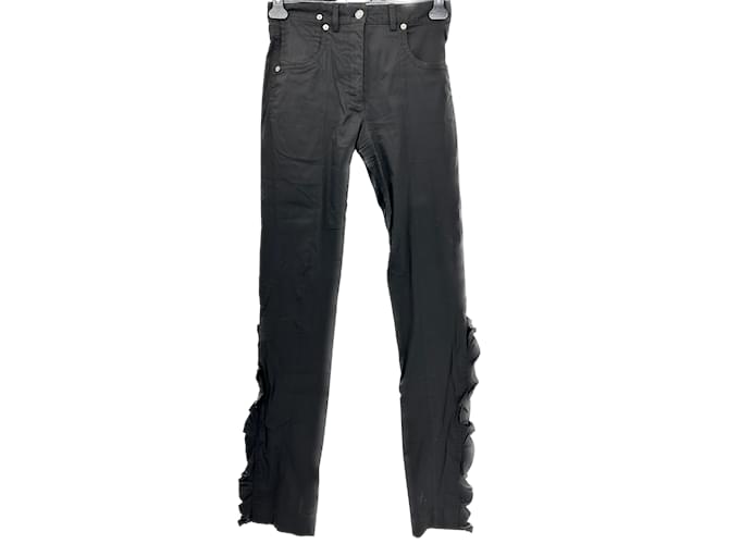 LOUIS VUITTON  Trousers T.fr 36 cotton Black  ref.1200913