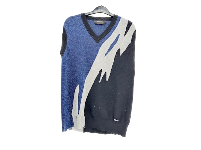 Dsquared2  Strickwaren & Sweatshirts T.Internationale S-Wolle Marineblau  ref.1200973