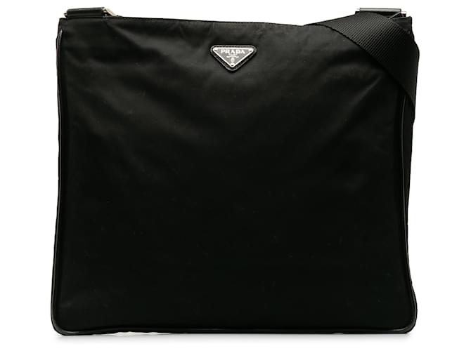 Prada Black Tessuto Crossbody Bag Nylon Cloth  ref.1201049