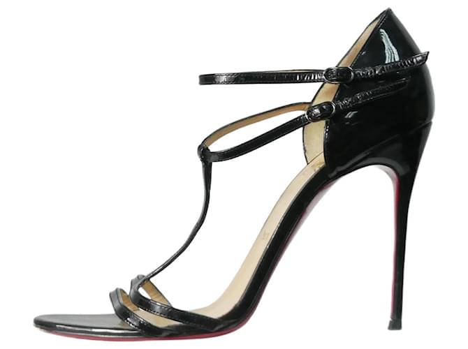 Christian Louboutin Black patent heels - size EU 39 (Uk 6) Leather  ref.1201116