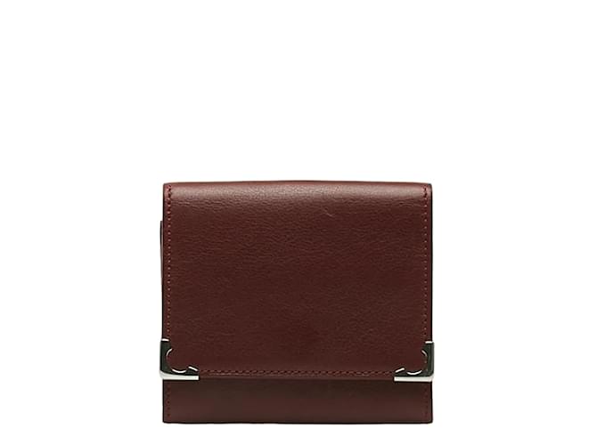 Cartier Leather Card Case Red  ref.1201199