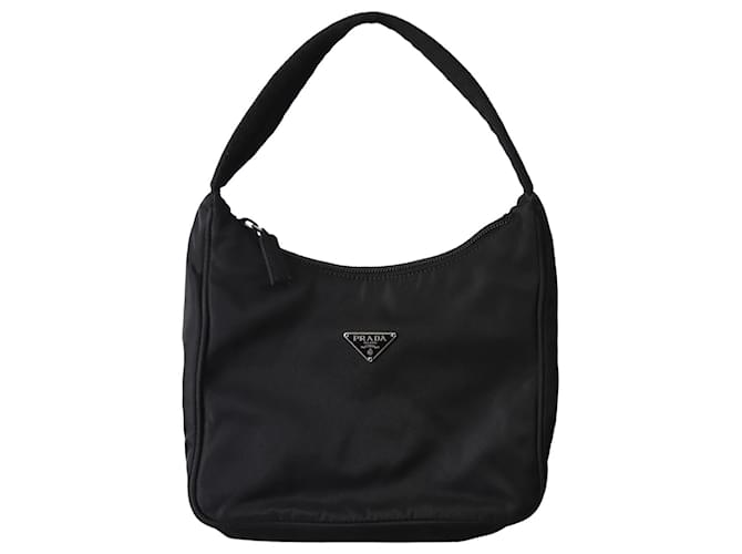 Saffiano Prada Black Re-Nylon Re-Edition 2000 Mini bag Cloth  ref.1201240