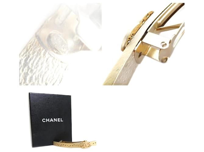 Chanel COCO Mark Dorado Metal  ref.1201355