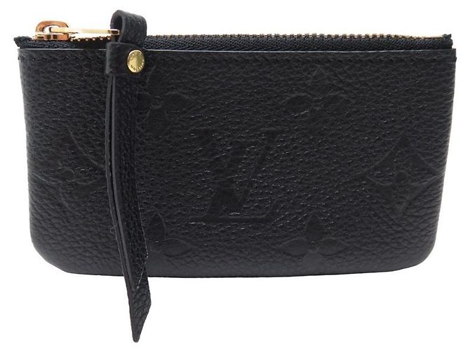 NEW LOUIS VUITTON KEY RING MONOGRAM EMPREINTE KEYS HOLDER Black