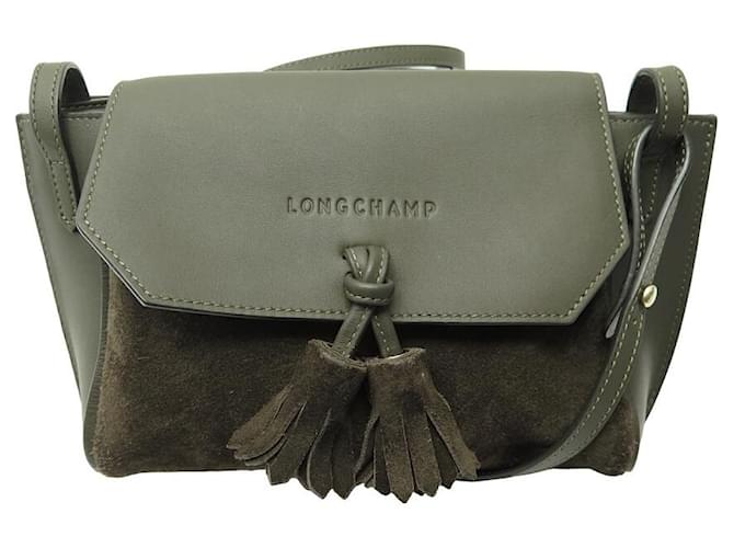 Longchamp BOLSO DE MANO LARGOCHAMP PENÉLOPE DE PIEL ANTE CAQUI L2066861292 Bolsa de hombro Cuero  ref.1201415