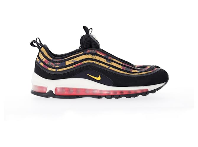 nike air max 97 SE Floral Sneakers in Black Synthetics in Black Synthetic  ref.1201464