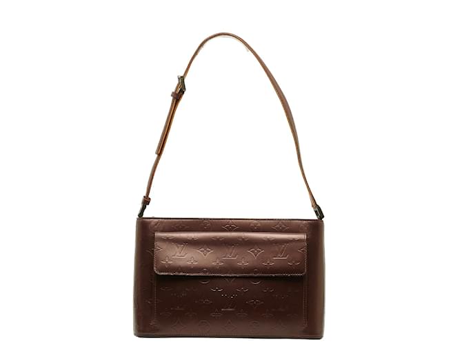 Louis Vuitton Monogram Mat Alston Leather Shoulder Bag M55126 in Good condition Purple  ref.1201508