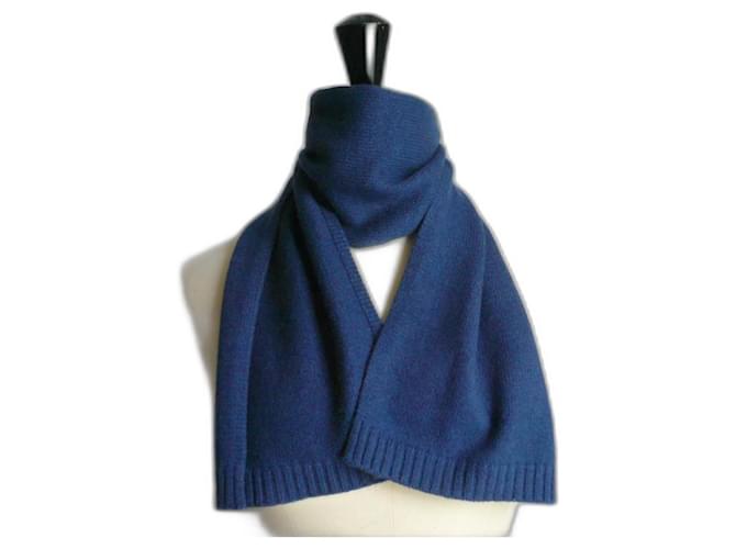 Bonpoint ERIC BOMPARD Blue Scarf new blue TU Silk Cashmere  ref.1201560