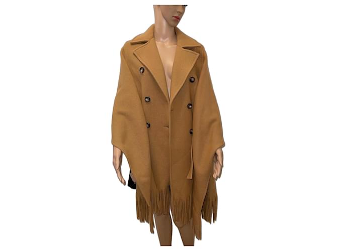 Magnificent PINKO coat Caramel Wool  ref.1201661