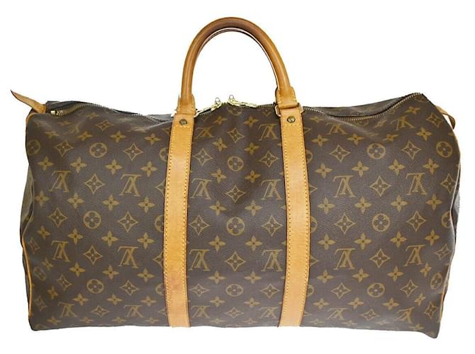 Louis Vuitton Keepall 50 Brown Cloth  ref.1201795