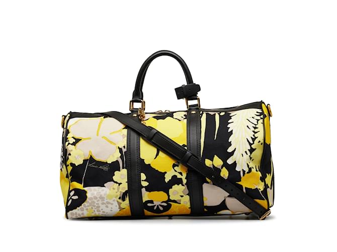 LOUIS VUITTON Travel bags Keepall Yellow Cloth  ref.1202053