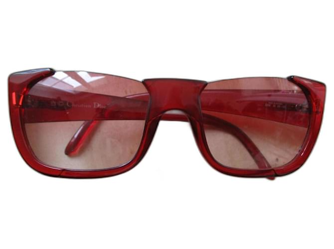 Christian Dior Red acetate glasses.  ref.1202181