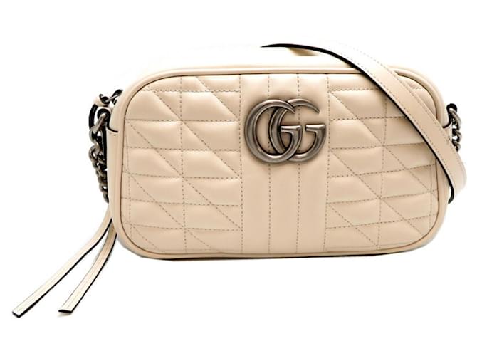 Gucci GG Marmont White Leather  ref.1202187