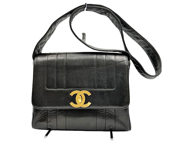Chanel Mademoiselle Black Leather  ref.1202281