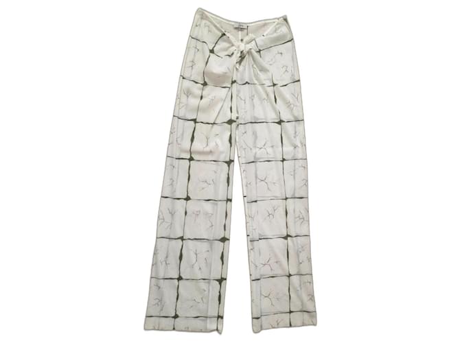 Autre Marque Un pantalon, leggings Polyamide Blanc  ref.1202285