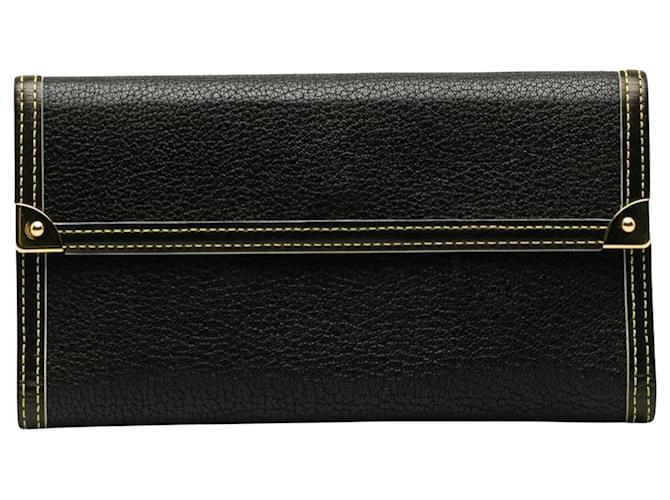 Louis Vuitton Porte tresor international Black Leather  ref.1202295