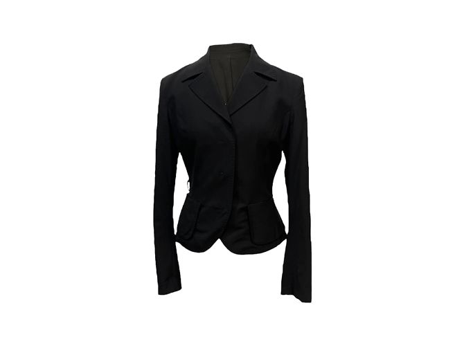 Fendi Jacke aus Wolle Schwarz M