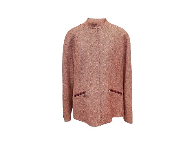 Burberry Red Wool Jacket L